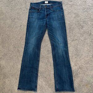 Men's 31 HUDSON CLIFTON 5 POCKET BOOT MEDIUM WASH BLUE DENIM JEANS MADE IN USA